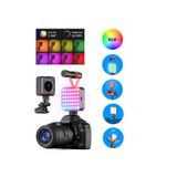 EN SİGA LED dolgu ışığı 2000MAH tam renkli çok portlu taşınabilir cep Video RGB ışık yaygın uyumlu LED ışık