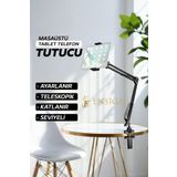 EN SİGA Masaüstü Tablet Telefon Tutucu Ayarlanır Teleskopik Katlanır Seviyeli Tutucu