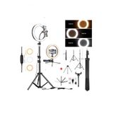 EN SİGA Ring Light Youtuber Tiktok Çekim Telefon Tutucu Makyaj Işığı 10 Inç +2.1 Mt Tripod+ Masa Ayaklı