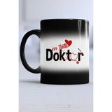 En Tatlı Doktor Kupa Bardak Sihirli - 1 Adet - 300 ml - Siyah