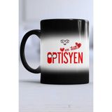 En Tatlı Optisyen Hediye Kupa Bardak Sihirli - Siyah