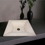 En Trend 11 Hale Traverten Modern Dizayn Kare Lavabo-293 - Gri