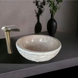 En Trend 11 Karen Rozalya Bej Yatay Patlatma Çanak Lavabo-247
