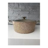 En Ucuz Mağaza Indüksiyonlu Granit Derin Tencere 28x13 Cm Çelik Kulp Inductıon Kumbeji 6,0 Lt