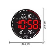 Enarose 3D Led Dijital Duvar Saati Awc25860-2 (8 Farklı Alarmlı)