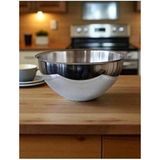 Enashop Hamur Şekillendirme Karıştırma Kabı Salata Kabı 24CM - Metalik