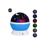 Enashop Star Master Renkli Yıldızlı Gökyüzü Projeksiyon Gece Lambası - Mavi Mavi 36 X 50