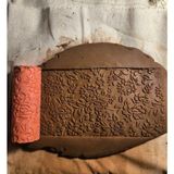 Enb Ceramic10 cm Çiçekler Seramik & Polimer Kil Doku Rulosu Desen Oklavası - 1 Adet