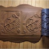 Enb Ceramic10 cm Dinazor Seramik & Polimer Kil Doku Rulosu Desen Oklavası - 1 Adet