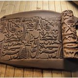 Enb Ceramic10 cm Seramik & Polimer Kil Doku Rulosu Desen Oklavası - 1 Adet