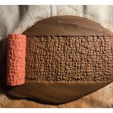 Enb Ceramic10 cm Taş Doku Rulosu Seramik & Polimer Kil Kalıp Desen Oklavası