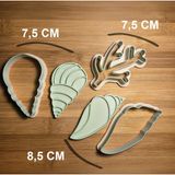 Enb Ceramic3 Lü 5 Parça Seramik & Polimer Kil & Kurabiye Kalıbı - 1