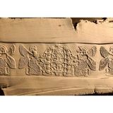 Enb Ceramic5,5 cm Doku Rulosu Antik Sümer ve Babil Desen Oklavası Seramik ve Polimer Kil Kalıp- SÜMER12