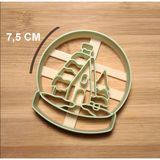 Enb Ceramic7,5 cm Kar Küresi Seramik & Polimer Kil Kalıp Kurabiye Kalıbı - 1