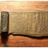 Enb Ceramic8 cm Doku Rulosu Kaplumbağa Antik Etnik Desen Oklavası Seramik ve Polimer Kil Desen Rulosu - 1