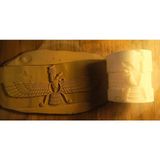 Enb Ceramic8 cm Doku Rulosu Seramik & Polimer Kil Desen Rulosu Ahura Mazda Desen Oklavası - 1 Adet