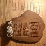 Enb Ceramic8 cm Geometrik Desen Oklavası Desen Rulosu Seramik & Polimer Kil Için Uyumlu- GEOMETRİK11