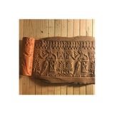 Enbceramic 10 CM HİTİT DESEN OKLAVASI MERDANESİ DOKU RULOSU SERAMİK&POLİMER KİL