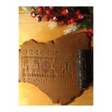 Enbceramic 10 CM YENİ YIL YILBAŞI GEYİK SERAMİK-POLİMER KİL- KURABİYE PASTACILIK DOKU RULOSU DESEN OKLAVASI