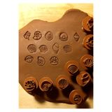Enbceramic 12 ADET 2 CM DESEN SERAMİK-POLİMER KİL- KURABİYE KALIBI