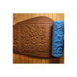 Enbceramic 12 CM ÇİÇEKLER SERAMİK-POLİMER KİL DOKU RULOSU DESEN OKLAVASI