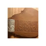Enbceramic 6 CM ASUR Koç Başlı Sfenks DESEN OKLAVASI DESEN RULOSU SERAMİK & POLİMER KİL İÇİN UYUMLU- ASURKOÇ
