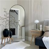 Enc Home Duvar Aynası 180x60 cm Asma Aparatlı Oval Metal Çerçeveli Modern Şık Tasarım