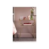 Enc Home Geyik Yan Sehpa Metal Yapı Modern Tasarım 45x30x60 cm Şık ve Dayanıklı Tasarım - Altın