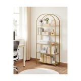 enc home gold ütopya metal kitaplık ve dekoratif raf 150x70x40