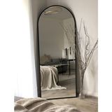 Enc Home Metal Ayaklı Siyah Boy Aynası 180X70 Tamamı Metal Yapı ile Şık ve Dayanıklı Tasarım