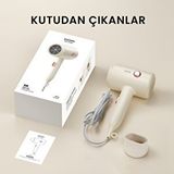 Enchen Air 7 1800 Watt Negatif İyonik Teknoloji 3 Sıcaklık Modlu Saç Kurutma Makinesi Beyaz