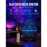ENCO Mey Ithalat® Dinozor Speaker Renk Değiştirme Projeksiyon Modu Bluetooth Hoparlör Gece Lambası - Renkli