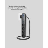 Enco Store Akıllı Akım Dengelemeli 4’lü Çoklu Priz Type-C ve USB Çıkışlı - Çok Renkli
