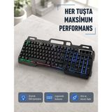 Enco Store Rgb Aydınlatmalı Klavye Mouse Seti – USB Bağlantılı, Türkçe Q, Ayarlanabilir Dpı, Ergonomik - Renkli