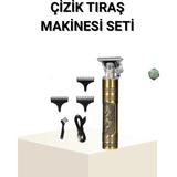 Enco Store T Bıçaklı Profesyonel Çizik Tıraş Makinesi Seti – 120 Dakika Kullanım, Şarjlı & Kablolu - Renkli