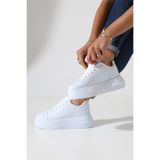 Encool Kadın Beyaz Kalın Taban Sneaker: Günlük Kullanım İçin Şık ve Rahat Spor Ayakkabı Modeli