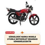 Encover Mondial 100 Mg Superboy Reflektörlü Gri (Arka Çanta Uyumlu) Motosiklet Brandası,motor Branda Motor Örtüsü (Güvenlik Kilidi ve Bağlantı Tokalı) - Gri - Reflektörlü Çanta UYUMLU
