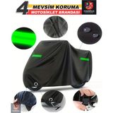Encover Yamaha X-Max 250 Tech Max Reflektörlü Siyah Branda,motosiklet Brandası,motor Branda Motor Örtüsü (Güvenlik Kilidi ve Bağlantı Tokalı) - Siyah - Reflektörlü Çanta UYUMSUZ