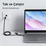 End 131611960 C6Ac15 2In1 Usb-A & Type-C To Rj45 1000Mbps Gigabit Ethernet Dönüştürücü Cat6 Kablo 1.5 Metre Thunderbolt 3/4/5, Mac/windows/ipad/android Uyumlu