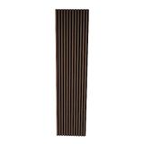 ENDA HOME COLLECTION Akustik MDF Duvar Paneli Akupanel Duvar Dekor Profili Ses Yalıtım ve Dekor Çıtası 61x278 cm Kahverengi