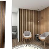 ENDA HOME COLLECTION Akustik MDF Duvar Paneli Akupanel Duvar Dekor Profili Ses Yalıtım ve Dekor Çıtası 61x278 cm