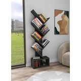 Enda Home Erine 8 Raflı Zikzak Kitaplık - Antrasit