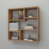 Enda Home Myra09 5 Bölmeli Modern Duvar Rafı Mutfak Rafı Çam