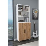 Enda Home Oras 6 Raflı 2 Kapaklı Dolaplı Kitaplık