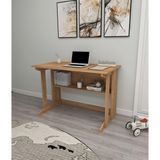 Enda Home Pillar Kütüphaneli Geniş Çalışma Masası 100x56 Cm Çam - 100 x 56 x 74 cm - Atlantik Çam