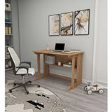 Enda Home Pillar Raflı Çalışma Masası Kitaplıklı Çalışma Masası Atlantik Çam