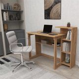 Enda Home SAYE 5 Raflı Kitaplıklı Çalışma Masası Atlantik Çam