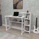 Enda Home SAYE 5 Raflı Kitaplıklı Çalışma Masası - Beyaz