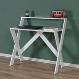 Enda Home X Ayaklı Raflı Ders Çalışma Masası 50x90 cm Beyaz - 90x50x70 cm