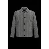endap collection Erkek Bebe Yaka Modern Fit Desenli Kısa Kaşe Kaban